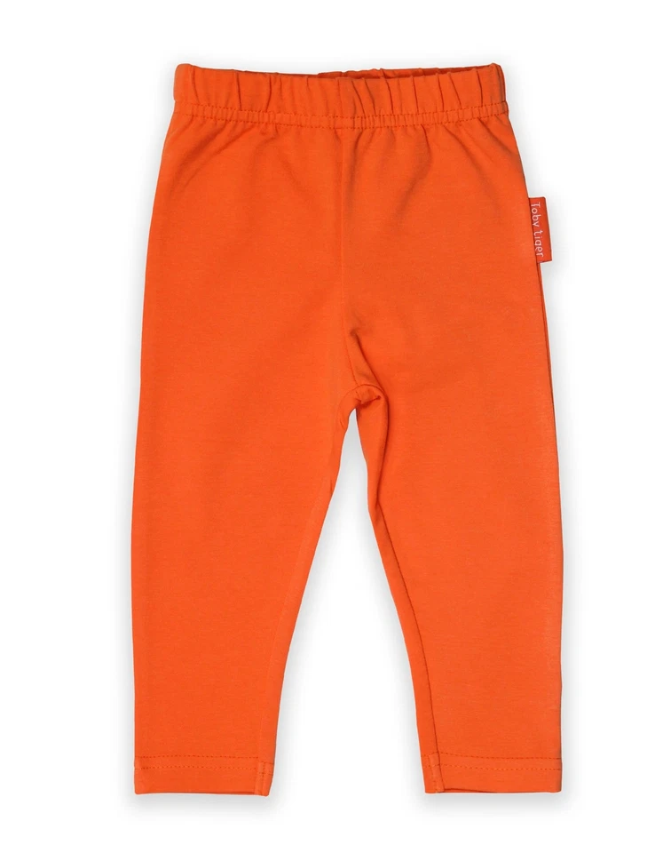 Toby Tiger Orange Basic-Leggings aus Bio-Baumwolle - Bild 1 von 1