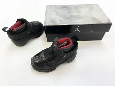 2004 Baby Jordan XIX Negro Rojo Niños Pequeños Zapatos De Colección Nike Michael I I V Foto 1 de 4
