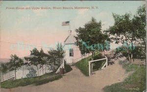 Beacon NY - POWER HOUSE & UPPER STATION MOUNT BEACON - Postcard MT Matteawan - Picture 1 of 2