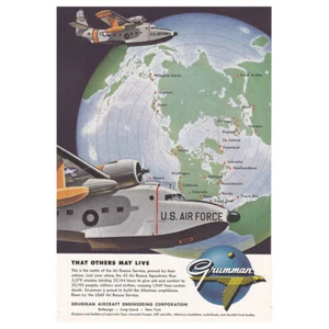 1955 Grumman: That Others May Live, US Air Force Vintage Print Ad - Picture 1 of 1