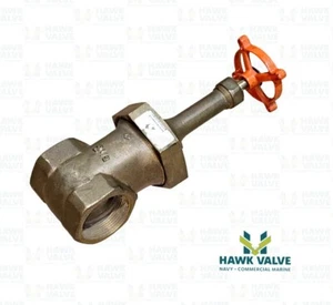 2-1/2" BRONZE 150 S / 300 WOG THREADED GATE VALVE STOCKHAM B-120 - Picture 1 of 6
