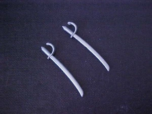 Timpo 2 Toy Sabre Sword Weapons, Would suit Era 1600/1900, 1960s/70s Excellent - Picture 1 of 6