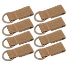 8pcs Outdoor Nylon Webbing Buckle Backpack Key Hook DRing Hanging Belt Chain GF0