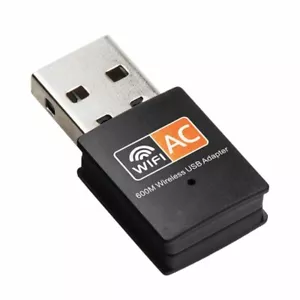 AC-600 WIFI Dongle Wireless USB Adapter Nano Dual-Band 600MBPS 2.4Ghz/5Ghz Mini - Picture 1 of 9