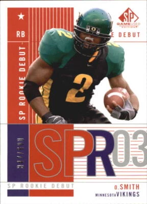 A9638- 2003 SP Game Used Edition #106 Onterrio Smith RC/600 Rookie Card - NM-MT - Image 1 of 2