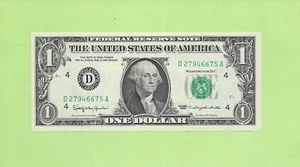 1963 ..UNCIRC 1 $ D 2794 6675 A .... 1963 1 $ D-A NICE NOTE FRN - Bild 1 von 2