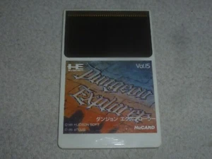 JAPANESE IMPORT PC ENGINE HU CARD GAME ONLY HE SYSTEMS DUNGEON EXPLORER VOL. 15 - Picture 1 of 2