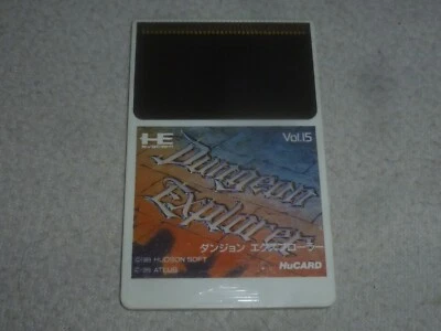 JAPANESE IMPORT PC ENGINE HU CARD GAME ONLY HE SYSTEMS DUNGEON EXPLORER VOL. 15 - Image 1 of 2