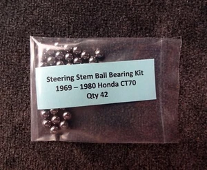 HONDA CT70 New Steering Stem Ball Bearing Replacement Kit (QTY 42) 1969 - 1980 - Picture 1 of 4