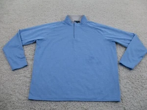 Peter Millar Sweater Mens Extra Large Blue 1/4 Zip Golf Preppy Crown Crafted A2 - Picture 1 of 11