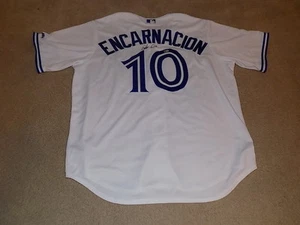 Maglia gioco firmata Edwin Encarnacion Toronto Blue Jays MLB - Foto 1 di 1
