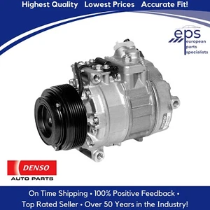 New A/C Compressor 1998-01 BMW 750iL 1999-00 Rolls Royce Silver Seraph OEM Denso - Foto 1 di 8