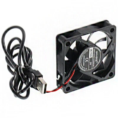 USB DC 5V Bürstenloser Lüfter Lüfter Gehäuselüfter 6015 60mm Axial Radial Silent - Bild 1 von 4