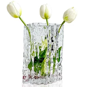 Aoderun Glass Vase Crystal Vase Heavy Duty Large Flower Vase for Dining Table... - Picture 1 of 8