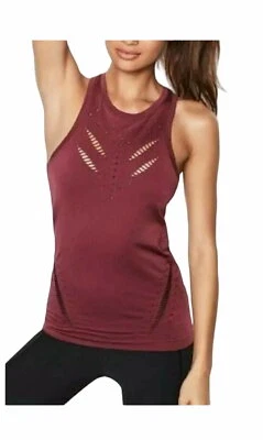 ❤️❤️❤️Victoria Secret Sport XS Mujer Camiseta sin mangas Camisa sin costuras Borgoña Corte Foto 1 de 4