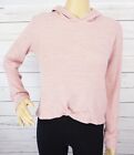 Old Navy Twist Hem Sweatshirt Girls Size XL 14-16 Pink Long Sleeve Ribbed Knit