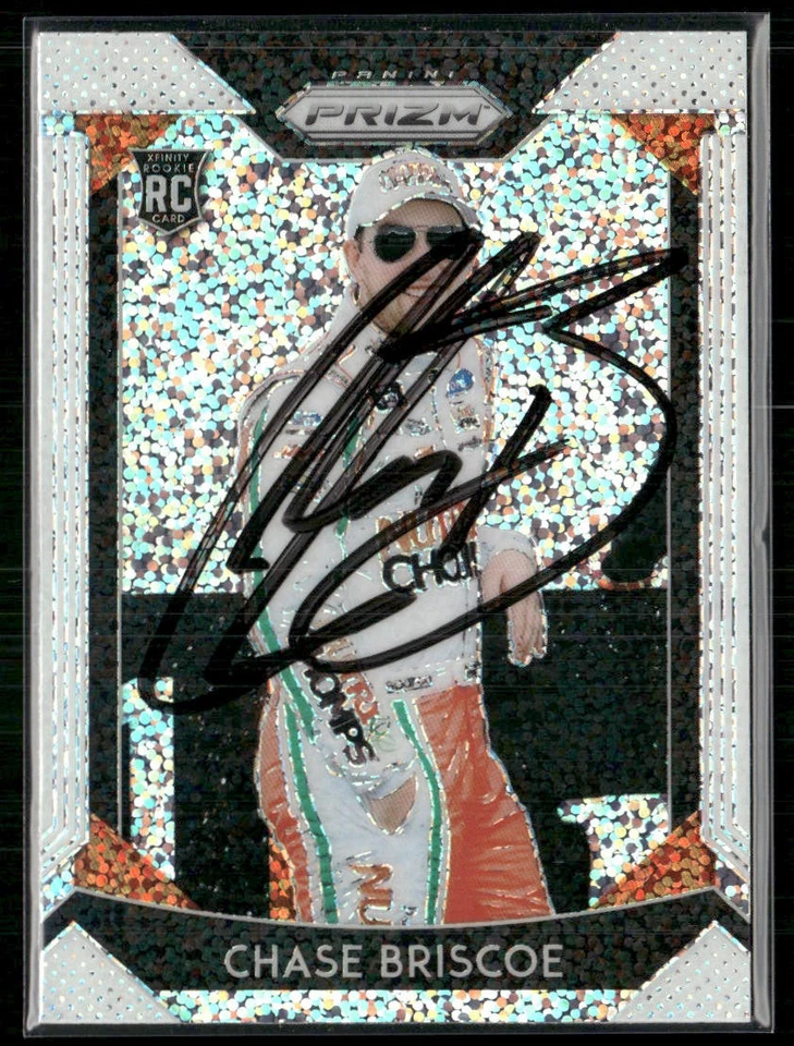Chase Briscoe Signed 2019 Prizm White Sparkle Prizm IP Auto #36 Rookie RC - Image 1 of 2