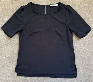 ATMOS & HERE WOMEN S BLACK SHORT SLEEVE TOP SZ 8 - Picture 1 of 5