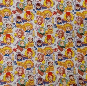 🦁Willy Wonka & The Chocolate Factory Cotton Fabric Sold By The Yard - Picture 1 of 2