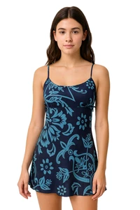 Vestido mini sin mangas vintage Victoria’s Secret para mujer 100 % seda Y2K vestido quimise - Imagen 1 de 8