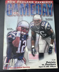 Offizielles Souvenir Magazin New England Patriots vs Panthers 23. August 2002 Brady - Bild 1 von 8