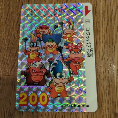 Super Mario Bros 3 Carddass Koopalings Seven brothers Holo Nintendo 1988 Hobby - Image 1 of 4