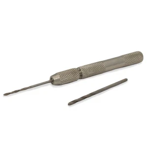 Wood and Leather Miniature Metal Hand Drill - Picture 1 of 2