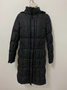 The North Face Steppmantel Kapuze Long Puffer Damen XS schwarz Daunenfüllung Winter - Bild 1 von 5
