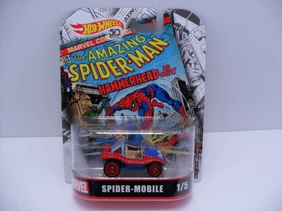 Mattel Hot Wheels HW 2017 Retro Culture Spider-Man Spider-Mobile Buggy RR Car Foto 1 de 3