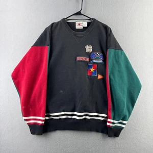 Vintage Cotton Traders Sweeatshirt Mens XL 90s Crewneck Color Black - Picture 1 of 12