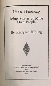 Life’s Handicap Stories of Mine Own People 1913 by Rudyard Kipling Hardcover VGC - Picture 1 of 9