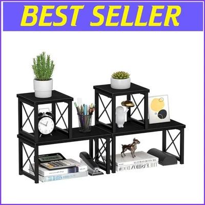 Compact Desktop Storage Rack - Waterproof Stackable Shelves for Home & Office - Image 1 of 4