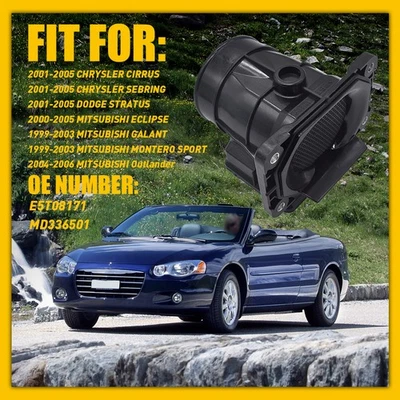 SENSOR MEDIDOR DE FLUJO DE AIRE DE MASA MAF MD33661 PARA MITSUBISHI MONTERO SPORT 1999-2003 Foto 1 de 4