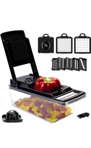 Vegetable Chopper, Pro Onion Chopper, 10 in 1 Multifunctional Chopper mandoli... - Picture 1 of 6