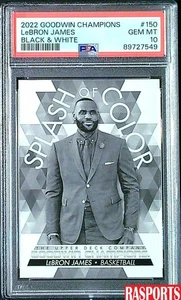 2022 LEBRON JAMES BLACK & WHITE GOODWIN CHAMPIONS #150 PSA 10 GEM MT - Picture 1 of 2