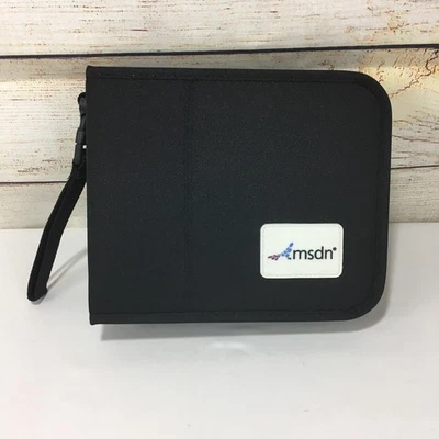 MSDN Disco CD DVD Carpeta Billetera Cremallera Estuche Pequeño Foto 1 de 4