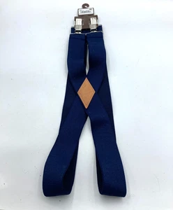 Suspenders Schmidt Workwear Navy Blue & Stainless 42”L NWT - Picture 1 of 4