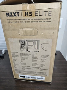 NZXT H5 Elite CC-H51EB-01 Schwarz ATX Tempered Glass RGB Mid Tower Computergehäuse - Bild 1 von 7