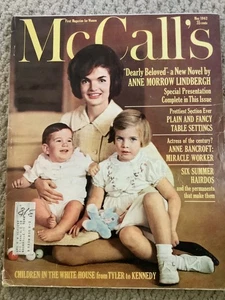 McCalls ~ May 1962 ~ Jackie Onassis Kennedy, John Jr, and Caroline - Picture 1 of 4