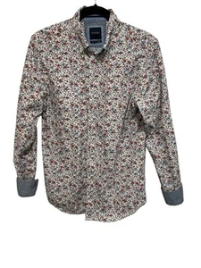 Cactus Man Ricky Singh Men’s Floral Long Sleeve Button Up Shirt Flip Cuff Small. - Picture 1 of 10