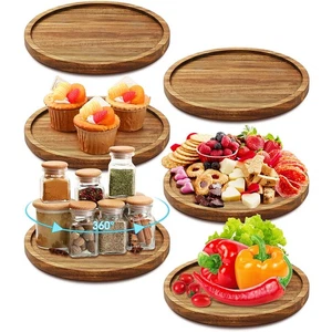 6 Pezzi Lazy Susan Giradischi Organizzatore Rotondo Lazy Susan Giradischi Vassoio per Kitc... - Foto 1 di 7