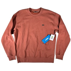 OBEY Rost Logo Langarm schwer Rundhalsausschnitt Sweatshirt Herren Größe Medium - Bild 1 von 24