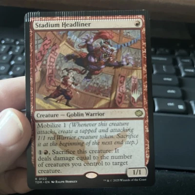 Stadium Headliner CRIMPED ERROR - Foil - Promo Pack NM-Mint Planeswalker Stamped - Image 1 of 4