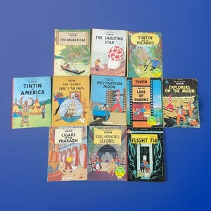 11x The Adventures of Tintin Comic Bundle Set 1980 Magnet Herge Georges Remi - Bild 1 von 23