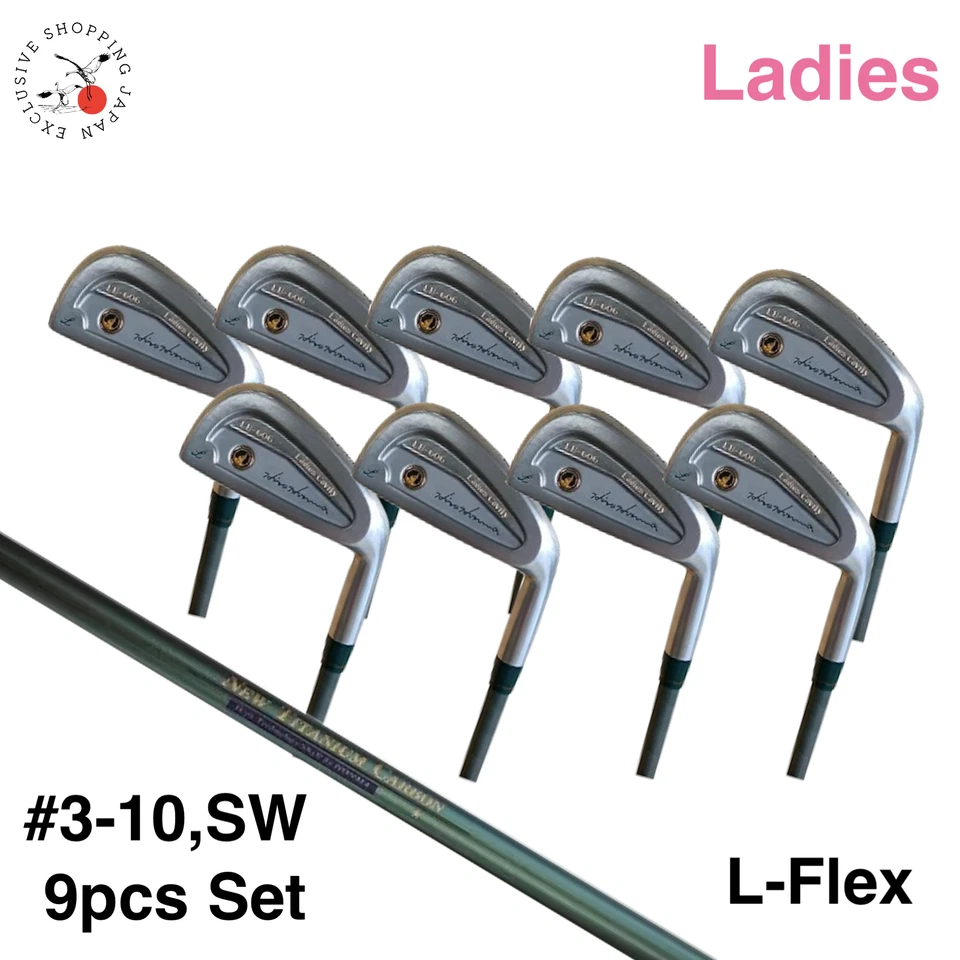 HIro Honma LB606L Ladies Iron Club Set 3-10,SW 9pcs New Titanium Cabon 1S L-Flex - Image 1 of 4