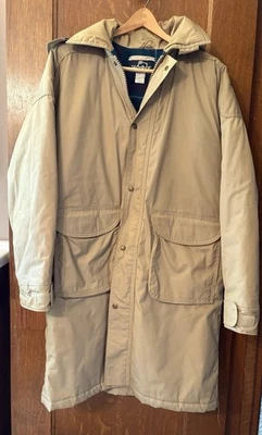 Woolrich Vintage 90s Wool Blanket Lined Chore Trench Coat / Size L / USA Made - Image 1 of 4