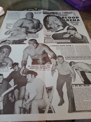 Póster de vida de lucha libre Exc AWA 1970 WWA Snyder Gagne WWWF Crusher Foto 1 de 4
