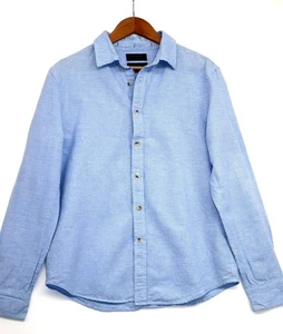 Banana Republic Mens Light Blue Linen Button-Down Shirt S Preppy Old Money - Picture 1 of 10