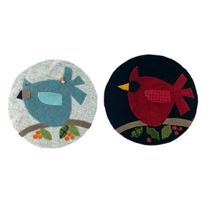 Creekside Quilten Filz Mini Matte 8" blau und rot Vogel - Bild 1 von 7