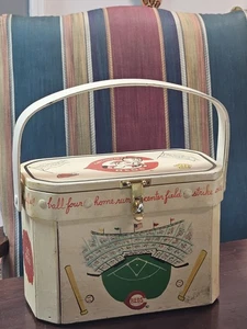 Vintage Rare Cincinnati World Champs Wooden Handpainted Purse - Picture 1 of 11